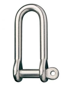 RONSTAN Stainless Steel Forged "D" Shackle with 1/4" Pin, 19/32" IW