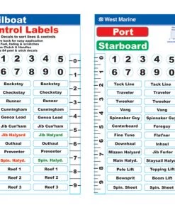 WEST MARINE Sailboat Control Labels