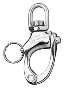 RONSTAN 2 11/16" L Stainless Steel Standard S-Bail Snap Shackle