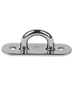 SCHAEFER 3" x 1" Dia. Oblong-Base Pad Eye with 1/4" Bail