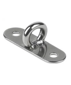 SCHAEFER 5/8" x 1 7/8" Dia. Oblong-Base Pad Eye with 3/16" Bail