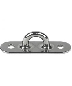 SCHAEFER 2" x 5/8" Dia. Oblong-Base Padeye with 3/16" Bail
