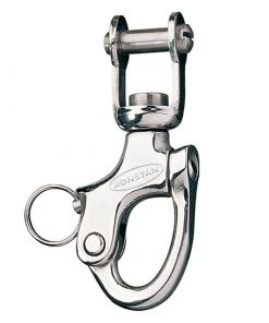 RONSTAN 3 3/4" L Stainless Steel Track Bail Snap Shackle