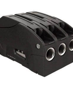 LEWMAR D1 Rope Clutch, Triple, 10mm-12mm, Black