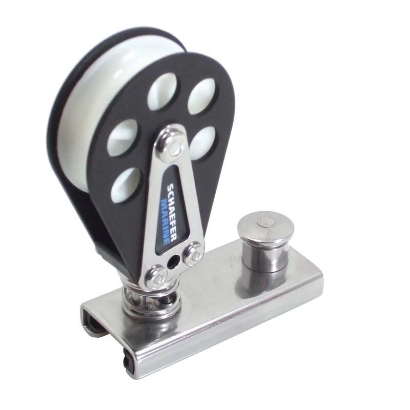 SCHAEFER Spring-Loaded Block on 1" Track, Aluminum Cheeks 3 SCHAEFER Spring-Loaded Block on 1" Track, Aluminum Cheeks