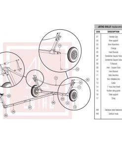 JOTAG Replacement Parts for Laser Class Sailboat Dolly -Sailing Online Store 17401381 1500