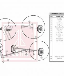 JOTAG Replacement Parts for Optimist Class Sailboat Dolly -Sailing Online Store 17401472 1500