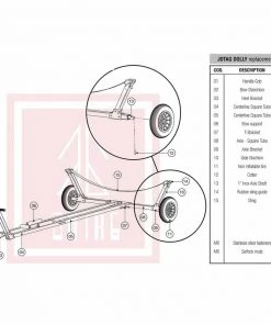 JOTAG Replacement Parts for 420 Class Sailboat Dolly -Sailing Online Store 17401589 1500