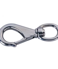 WEST MARINE Swivel-Eye Snap, Nickel, 3/4" Eye ID, 3-1/4" Length, 3/8" Opening