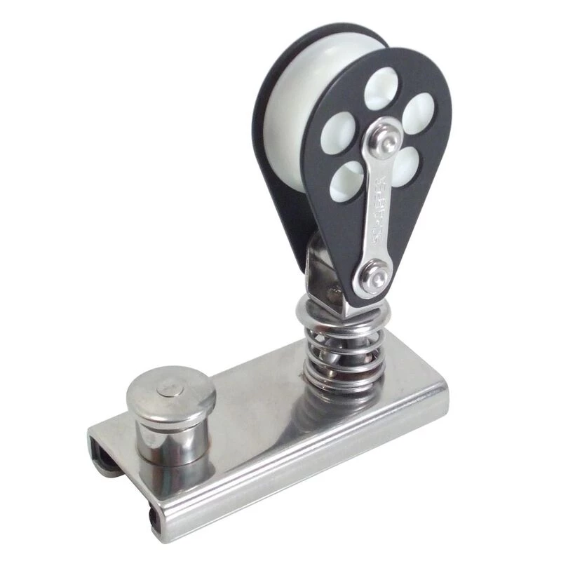 SCHAEFER Spring-Loaded Block fits 1" Track, Aluminum Cheeks 3 SCHAEFER Spring-Loaded Block fits 1" Track, Aluminum Cheeks