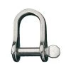 RONSTAN Stainless Steel Loose Pin "D" Shackle with 3/16" Pin, 23/32" IW