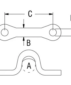 RONSTAN 1 11/16" L X 3/16" Dia. Stainless Steel Eye Strap, Two #10 RHMS Fasteners -Sailing Online Store 275474 2 1500.30042021013043
