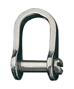 RONSTAN Stainless Steel Slotted "D" Shackle with 1/4" Pin