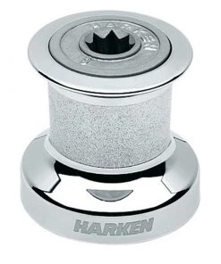 HARKEN #8 One-Speed Chromed Bronze Non-Self-Tailing Winch