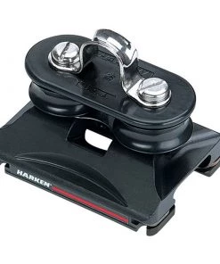 HARKEN Hi-Load Car with Fixed Sheaves/Eyestrap, Torlon Bearings, 850lb. SWL