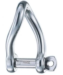 WICHARD Stainless Steel Self-locking Twisted D Shackle